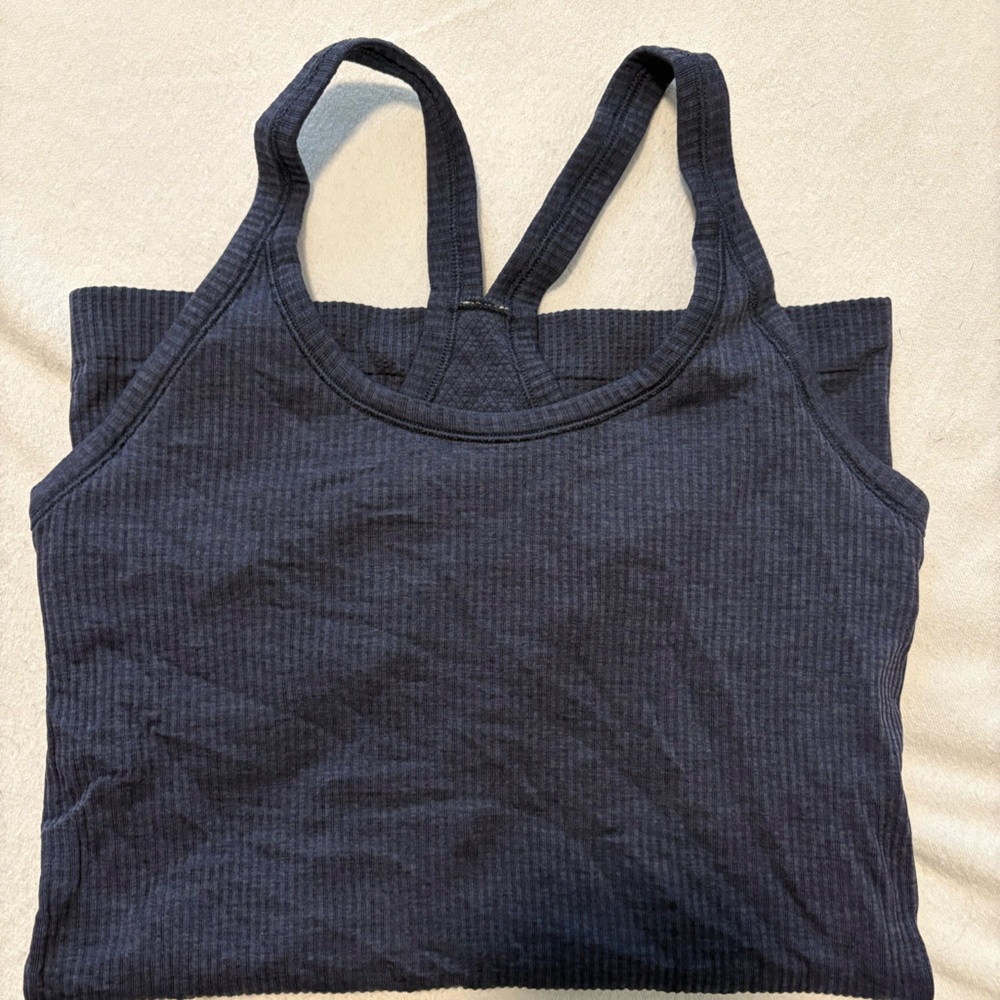 Navy Blue Lululemon workout top